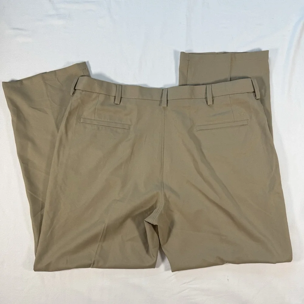 Haggar H26 Premium Stretch Khaki Elastic Waistband Dress Pants Mens 40x30 NWOT